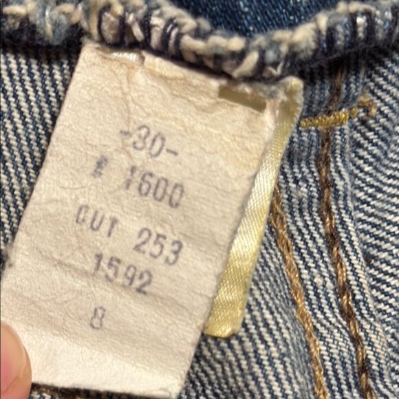 CALVIN KLEIN VTG Women's Blue Jeans High Rise‎ Straight Leg Frayed Hem Size 30 - Picture 4 of 13